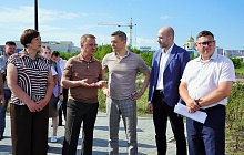 В Барнауле продолжается благоустройство общественного пространства по улице Шумакова