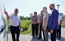 В Барнауле продолжается благоустройство общественного пространства по улице Шумакова